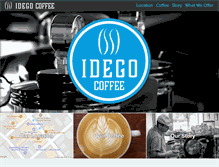 Tablet Screenshot of idegocoffee.com